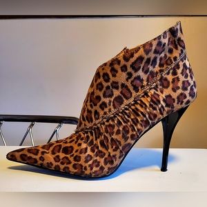 Anna Michelle Leopard Booties